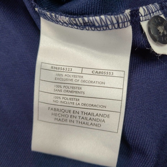 Nike Polo Shirt Men's XL Blue Golf Dri-Fit UV Protection Performance Adult - Picture 11 of 11